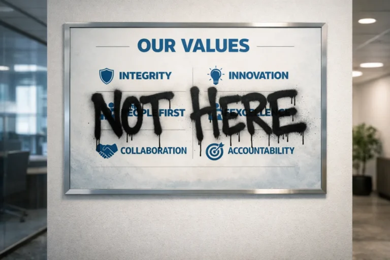 Your Values Are a Lie. And Your Employees Know It.